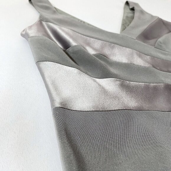 Austin Reed Gray Satin Midi Dress - Picture 7 of 10